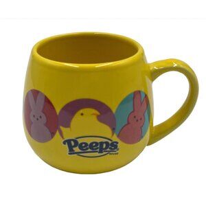 NWOT Easter Peeps Brand Yellow Just Born Mug 3.5” 12 ounce